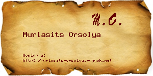 Murlasits Orsolya névjegykártya